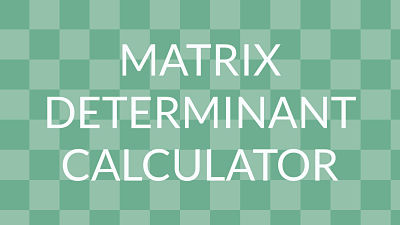 matrix determinant calculator link