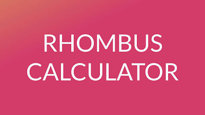 rhombus calculator link
